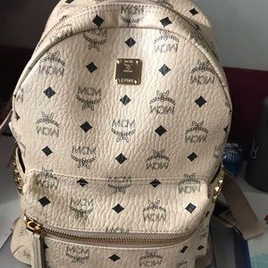 SOLD MCM medium stark side stud coated canvas